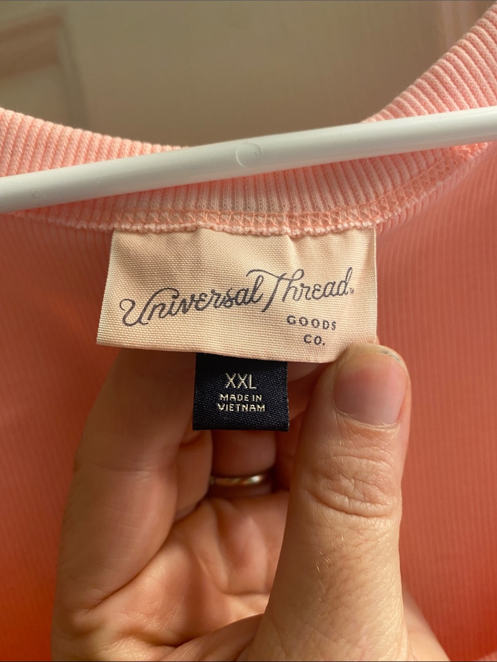 Universal Thread Coral Ribbed Tank Top - Picture 2 of 9